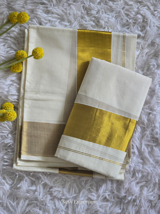 Cotton set mund gold