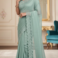 Kotta cotton saree with scallop border - Stitched blouse
