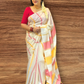 Onam cotton set saree with multi color
