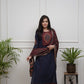 Dark navy blue cotton 3 pc set