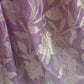 Turquish organza saree (lavender) with applique work- stitched blouse
