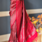 Semi katan silk saree with stitched blouse