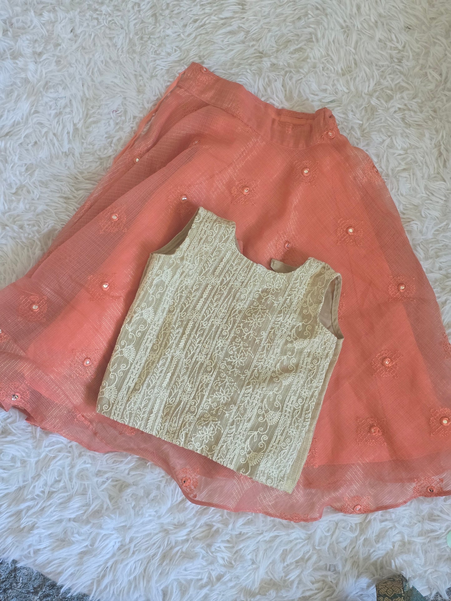 Tissue skirt and top 1-2 yrs old