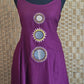 Cotton kurti (sleevless) set with mirror work