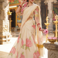 Dhavani set with peach floral design (M-L)