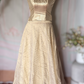 Golden beige skirt and top (28-36 chest size)