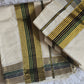 Onam set mund-black/green ( 3.85*280 length)