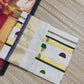Premium Golden Tissue Handloom Saree With Polka Weaves