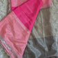 Chiffon saree with stone work- multi color shade- No Bp