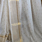 Mul cotton saree with small gold buttas and border (fall and pico done)NO Blouse piece
