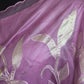 Turquish organza saree (lavender) with applique work- stitched blouse