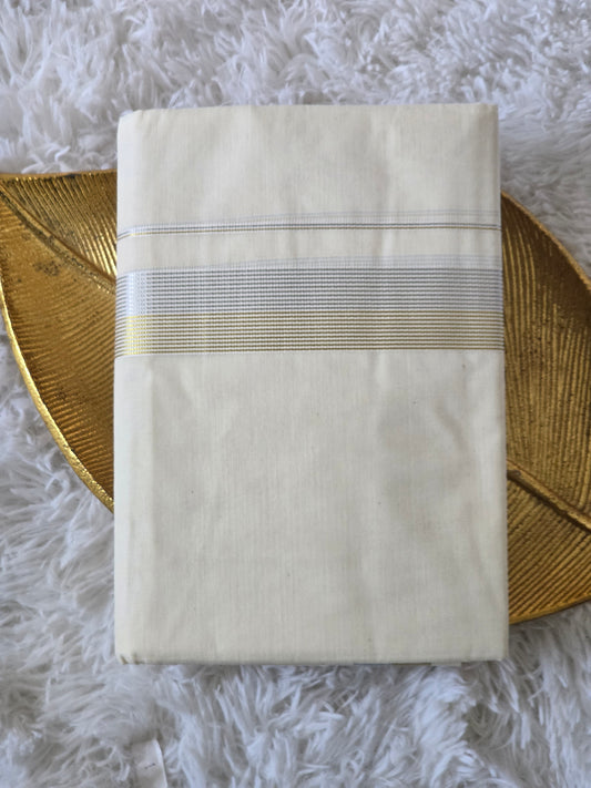 Mens mund(dhoti) gold silver