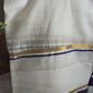 Mul cotton (120 count) onam saree with lavender shade- No BP with Saree fall and pico