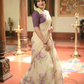 Dhavani set with purple floral design( XS-M)