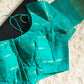 Sungudi cotton saree ( black/blue) with stitched blouse