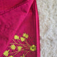 Cotton silk saree with embroidery work