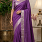 Crape georgette saree with stitched blouse