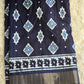 Semi silk saree with silver zari border- BP