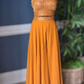 Mustard yellow party wear set
