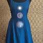 Cotton kurti (sleevless) set with mirror work