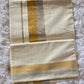 Cotton premium set mund with stripes- silver gold comb