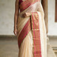 Sandal color mul cotton saree with kanchee border(fall and pico ready)