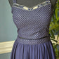 Flayered palazo 3 pc party wear set( Navy blue)