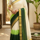 Premium cotton kerala saree duel tone- stitched designer blouse