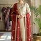Golden beige 3 pc salwar suit set