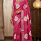 Pink linen cotton saree - No BP ( saree fall and pico done)