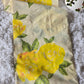 Kerala saree with floral design-stitched blouse