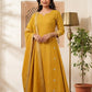 Mul chanderi 3 pc salwar suit set
