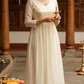 A line kurti with yoke design
