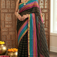 Black Mul cotton saree - No BP ( saree fall and pico done)