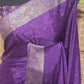Crape georgette saree with stitched blouse