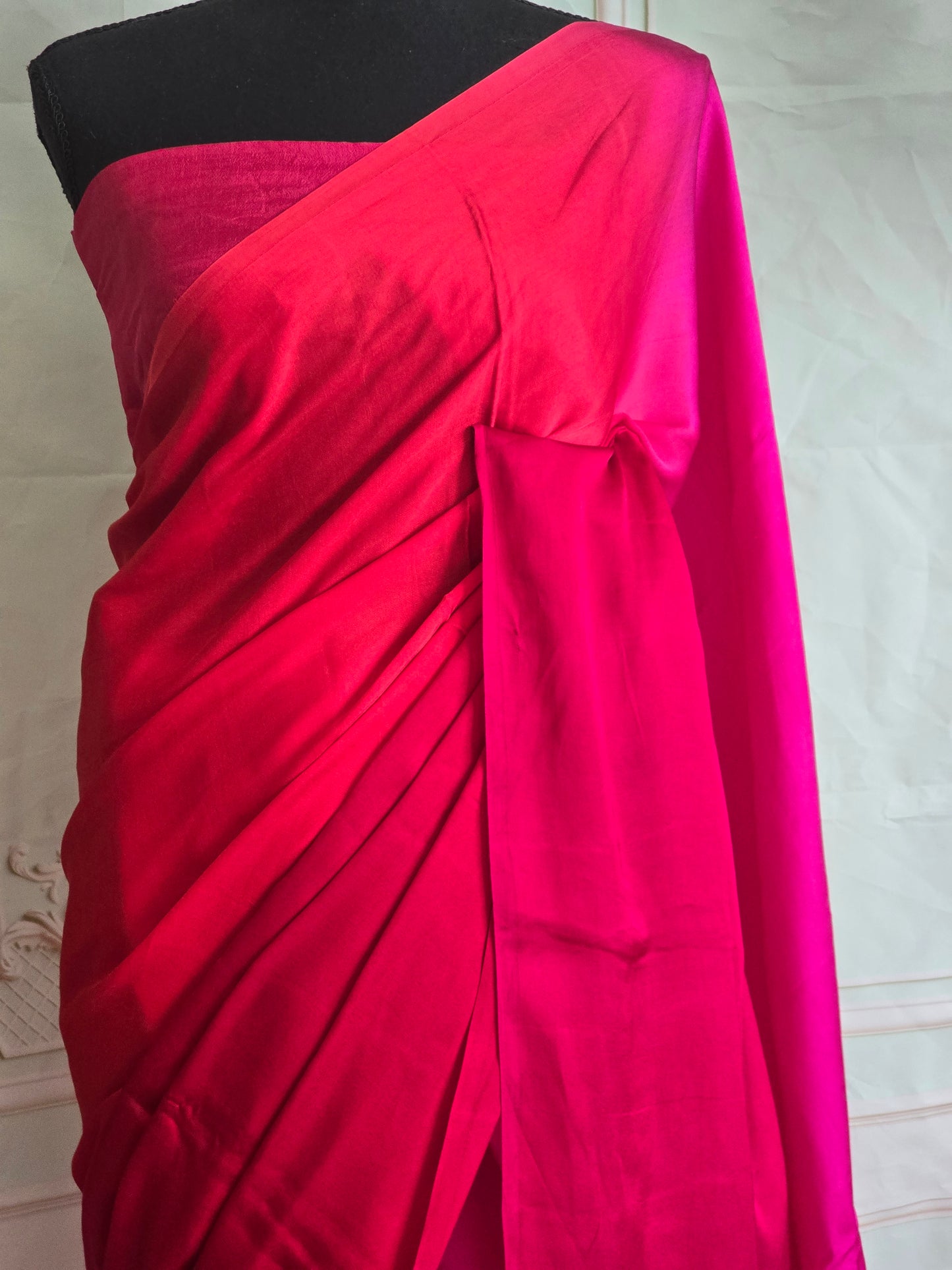 Modal silk saree with multicolor tone- No Bp