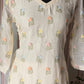 Malai chanderi off white kurti