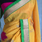 Semi jute silk saree with floral design- NO BP