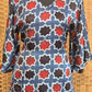 Ajrakh Modal silk A line kurti (dress)