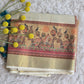 Tissue set saree with mural printed design