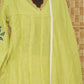 Malai chanderi  A line 3 pc salwar suit set with beautiful work