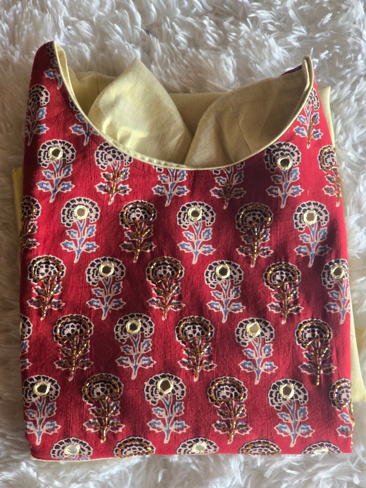 Onam kurti design 9