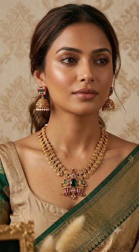 Short tiger claw necklace with earrings