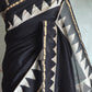 Chanderi silk saree with handblock print-BP