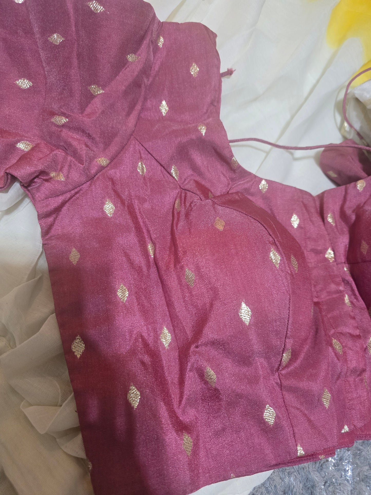 Semi silk dhavani set( L-XL size)