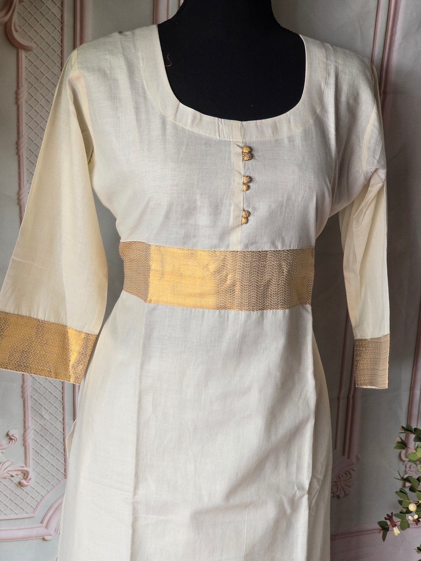 Onam kurti design 10