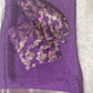 Crape georgette saree with stitched blouse