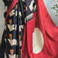 Modal silk saree with block print- BP