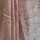 Pure organza designer saree with stitched blouse (rosegold peach tone)