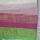Mul cotton saree with light green pink zari border